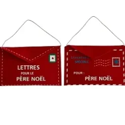 SUSPENSION NOEL ENVELOPPE FEUTRINE 26.5X17CM