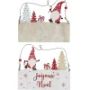 SUSPENSION PANCARTE JOYEUX NOEL ROUGE ET BOIS