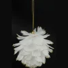 SUSPENSION PLUME BOULE BOUT PERLES