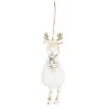 SUSPENSION RENNE EFFET FOURRURE H.23CM