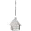 SUSPENSION VERRE CHALET BLANC 6.5CM