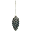 SUSPENSION VERRE POMME DE PIN 10.5CM