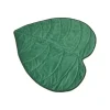 TAPIS FEUILLE MONSTERA BI MATIERE VERT 120X110CM