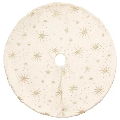 TAPIS SAPIN ETOILE OR D.90CM