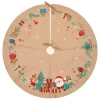 TAPIS SAPIN PERE NOEL JUTE D.90CM