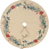 TAPIS SAPIN POINSETTIA D.90CM