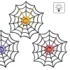 TOILE D ARAIGNEE A ACCROCHER LEDS 33 CM