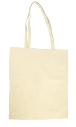 TOTE BAG COTON 38X42CM ANSES LONGUES 70CM