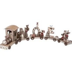 TRAIN 4 WAGONS NOEL BOIS