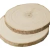 TRANCHES DE BOIS NATUREL 12 ET 15CM X2 PIECES