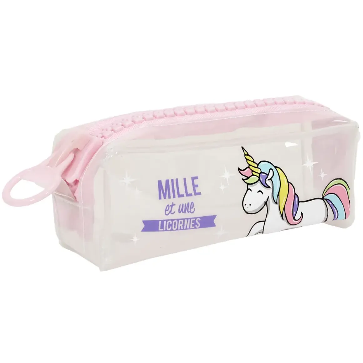TROUSSE TRANSPARENTE LICORNE
