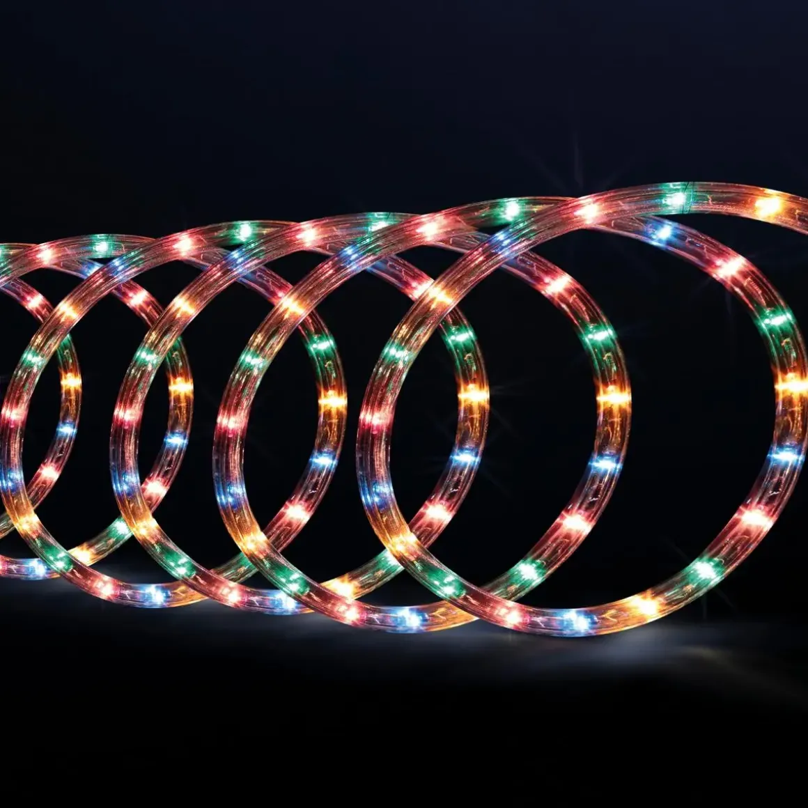 TUBE ELECTRIQUE EXTERIEUR A LEDS 40M MULTICOLORE