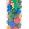 TUBE PERLES BOIS. DINOSAURE 0.9 A 2.3CM X15G