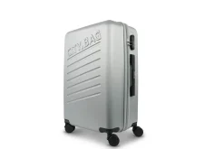 VALISE CITY BAG SYDNEY COLORIS ARGENTE 41X60X25CM