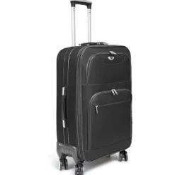 VALISE TISSU 8 ROUES NOIR GM D.81X50X33CM