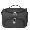 VANITYS TEXTILE MULTIPOCHES ZIPPEES NOIR MM 21X31X25 CM