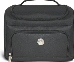 VANITYS TEXTILE MULTIPOCHES ZIPPEES NOIR MM 21X31X25 CM
