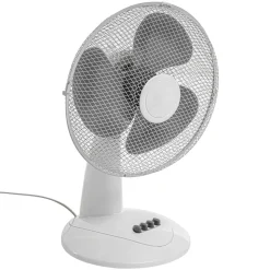 VENTILATEUR DE TABLE DIA30CM BLANC