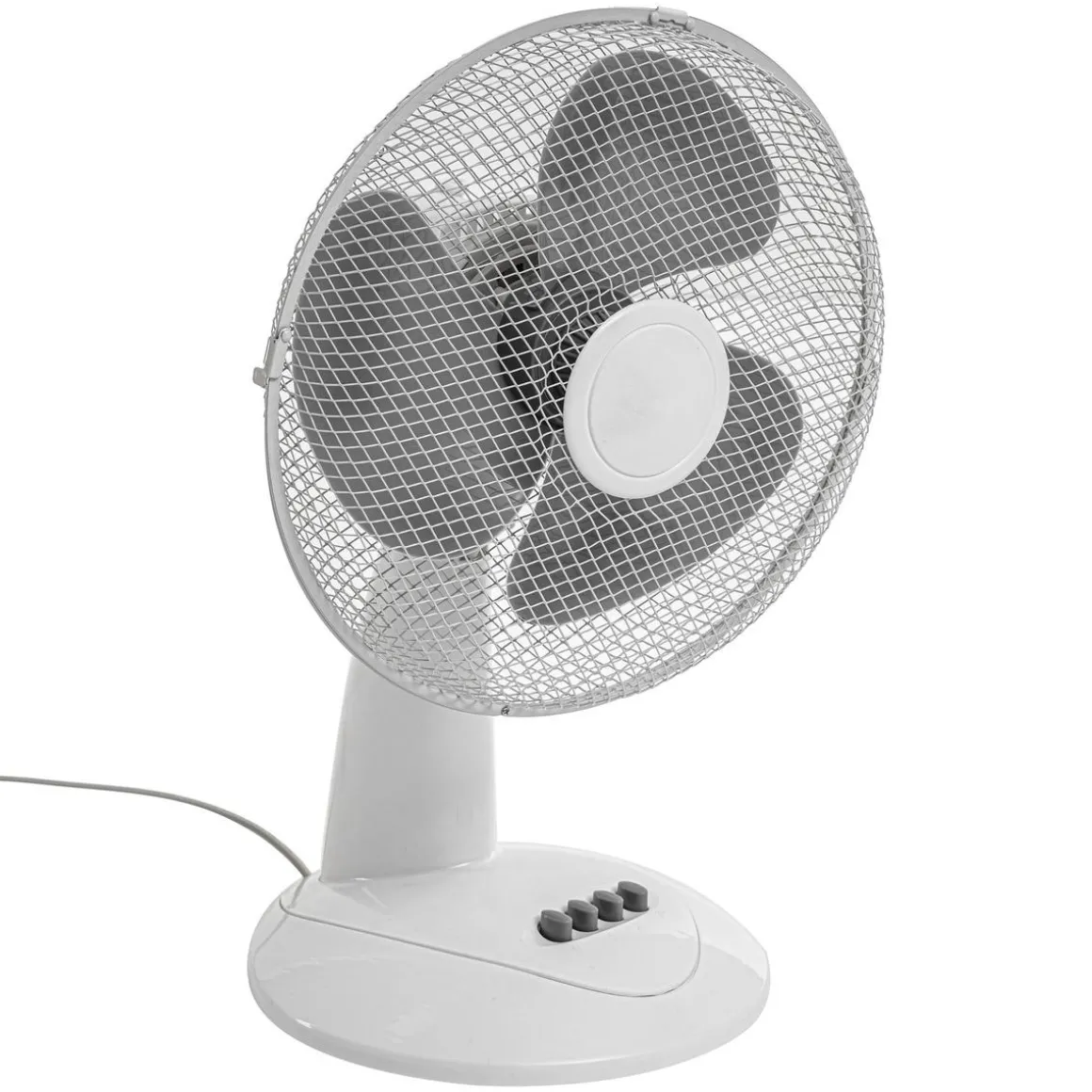 VENTILATEUR DE TABLE DIA30CM BLANC