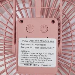 VENTILATEUR LED RECHARGEABLE USB 2 EN 1 KAWAII