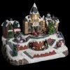 VILLAGE DE NOEL GARE ET PATINEURS SUR SECTEUR 26 LEDS