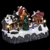 VILLAGE DE NOEL PLACE VILLAGE A PILE 7 LEDS