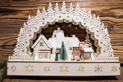 VILLAGE NOEL BOIS A POSER LED L.40CM