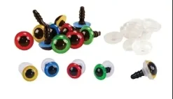 YEUX MOBILES A PIQUER CLIPS DE SECURITE 0.5CM X16 PIECES